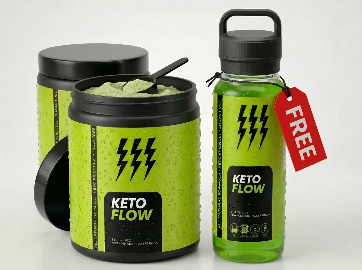Two KetoFlow jars with the reusable KetoBottle included in every order